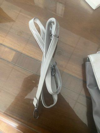 Borsa donna bicolore grigio antracite e tortora