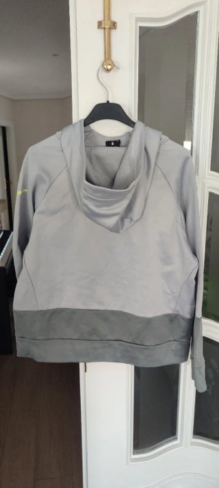 Sudadera Nike Gris y Verde Talla XL
