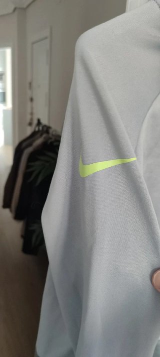 Sudadera Nike Gris y Verde Talla XL