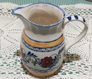 Juego de Jarrones Cerámica Vintage Flores