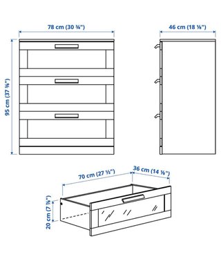 Cómoda Brimnes Ikea Blanca