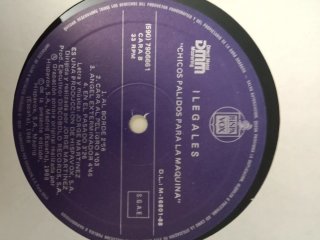Vinilo Ilegales Chicos Pálidos Para La Máquina1988