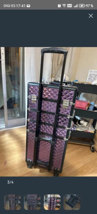 Maleta maquillaje profesional ruedas