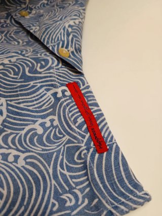 Camisa Scalpers Estampada Lino Talla M