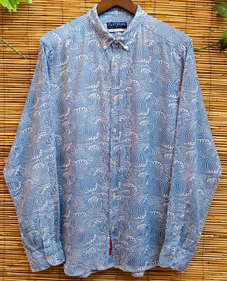 Camisa Scalpers Estampada Lino Talla M