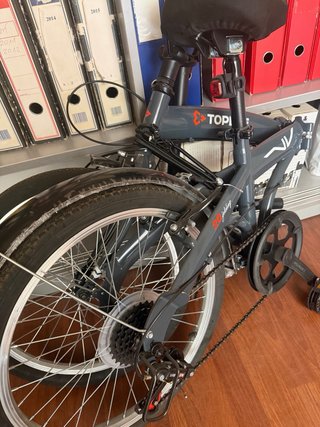 Bicicleta Plegable Gris
