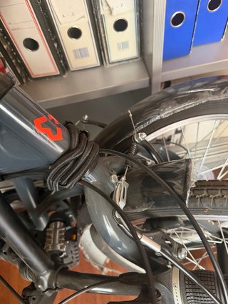 Bicicleta Plegable Gris