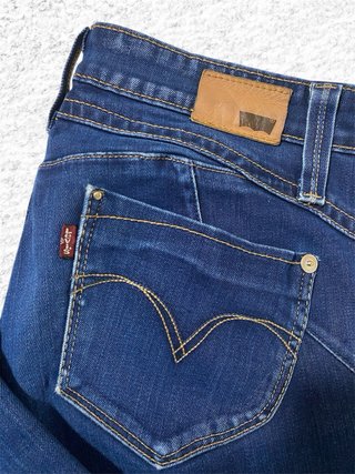 Vaqueros Levi’s skinny tiro bajo azul W30