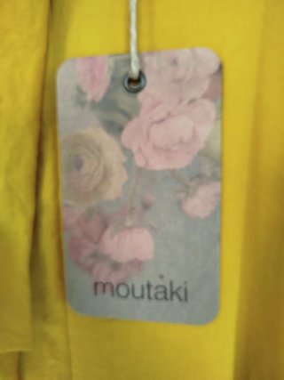 Vestido Moutaki amarillo talla M/L