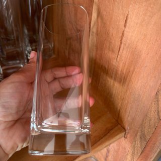 Vasos tubo cristal 6 unidades