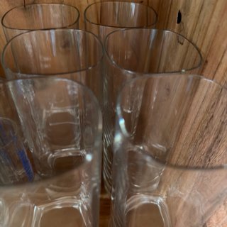 Vasos tubo cristal 6 unidades