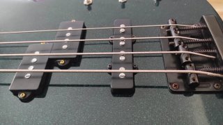 Bajo Eléctrico Verde Sparkle 4c Años 80
