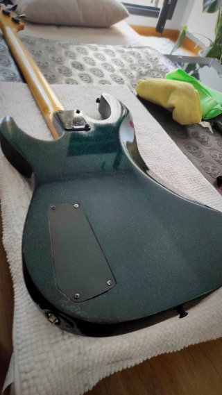Bajo Eléctrico Verde Sparkle 4c Años 80