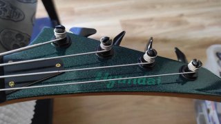 Bajo Eléctrico Verde Sparkle 4c Años 80