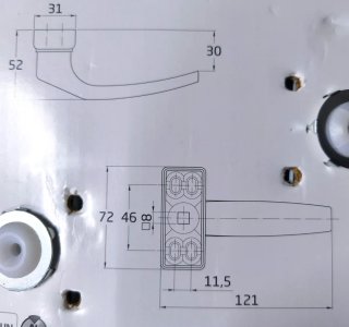 Manilla Amig Aluminio Blanco Mod.DELTA