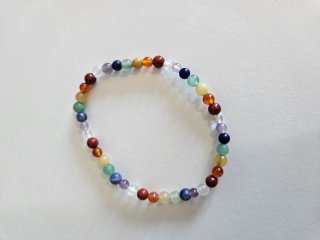 Pulsera Minerales Chakras Multicolor