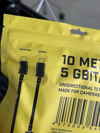 Cable Tether Cobra 10m 5Gbps Negro NUEVO tethering