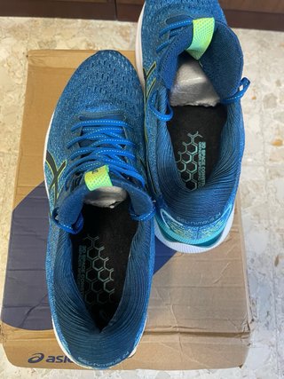 Scarpe running Asics blu/verde tg 44