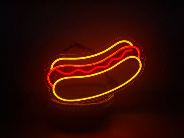 Letrero Neón LED Hot Dog Frankfurt