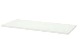 Escritorio blanco de madera