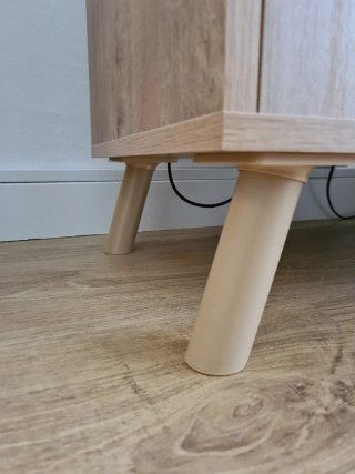 Mueble TV madera estilo nórdico  160x40x55
