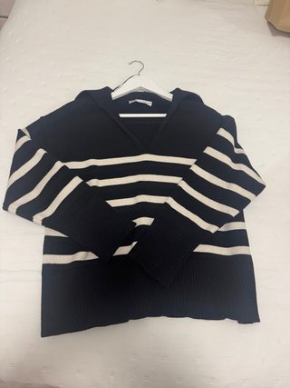 Jersey Zara rayas blanco y negro