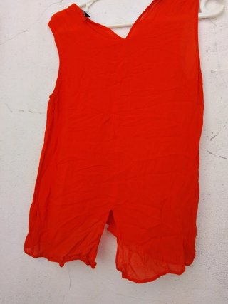 Blusa Zara Roja sin Mangas