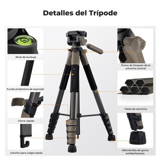 Trípode ligero aluminio 190cm NUEVO