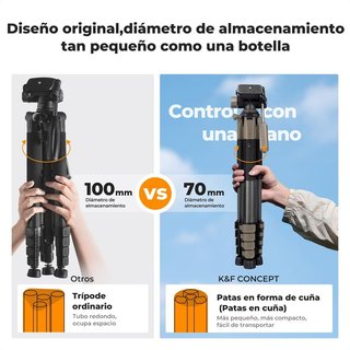 Trípode ligero aluminio 190cm NUEVO