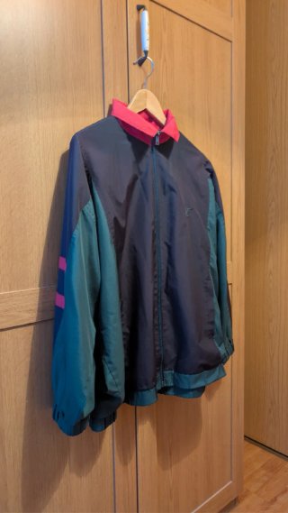 Cortavientos 90s/00s azul y verde