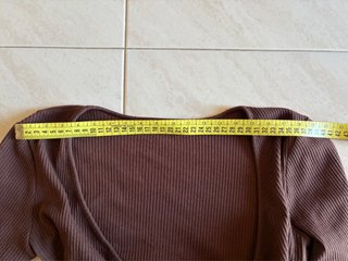 Zara Maglia Incrociata Marrone Taglia S