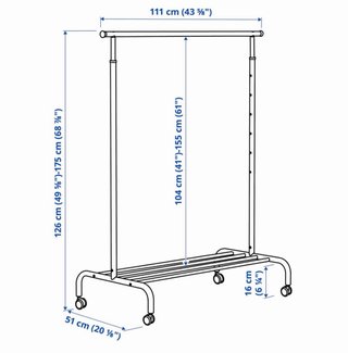 Burro Rígida Ikea Blanco