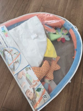 Manta de actividades para bebé búho
