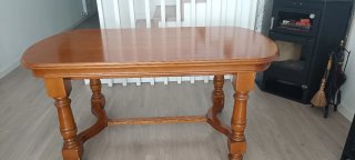 Mesa comedor y 6 sillas madera maciza