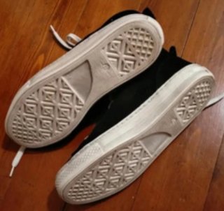 Tenis de ante negros para mujer