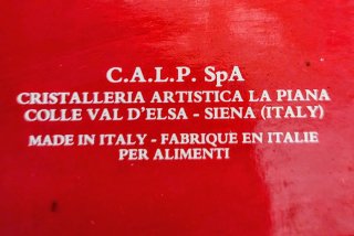 Jarra de cristal italiano tallado
