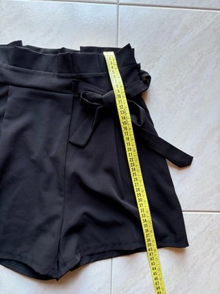 Short vita alta nero taglia S