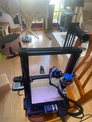 Creality Ender 3 V2 lista para imprimir con mejora