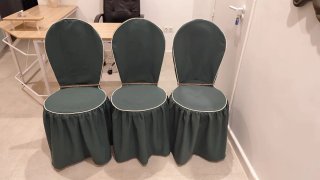 Lote de 100 sillas con fundas para eventos