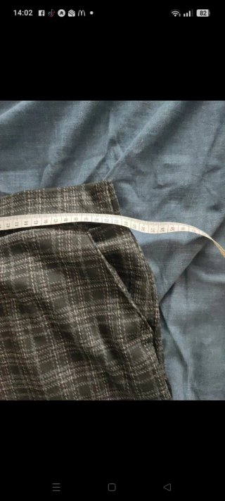 Pantalón mujer talla grande cuadros