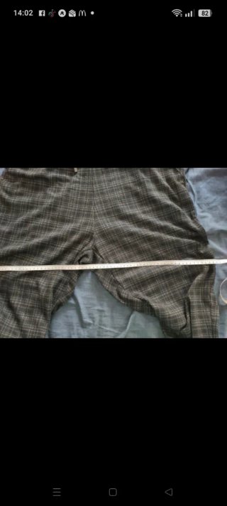 Pantalón mujer talla grande cuadros