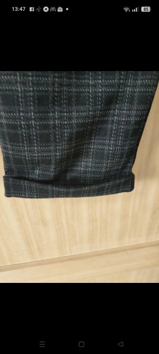 Pantalón mujer talla grande cuadros