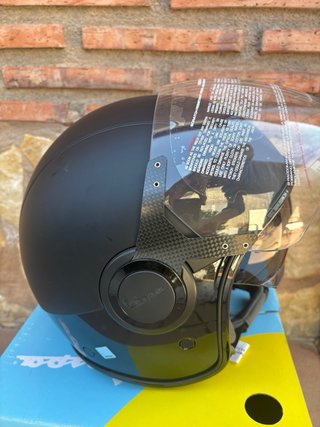 Casco Vespa Scooter Negro Talla M