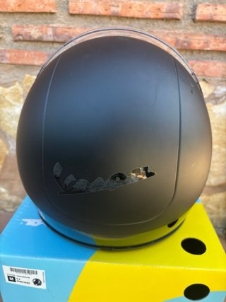 Casco Vespa Scooter Negro Talla M