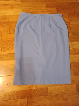 Traje 3 piezas falda azul talla 44