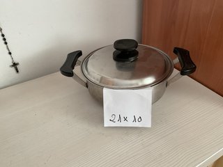 Olla de acero inoxidable 21x10
