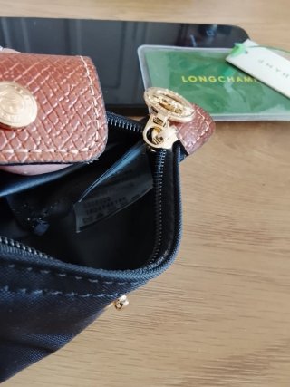 Monedero  de Longchamp Negro y Marrón