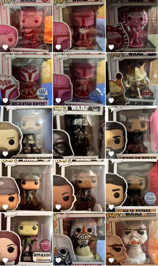 Lote 1 Funko Pop Star Wars 307 y 5 Especiales