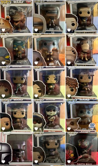 Lote 1 Funko Pop Star Wars 307 y 5 Especiales