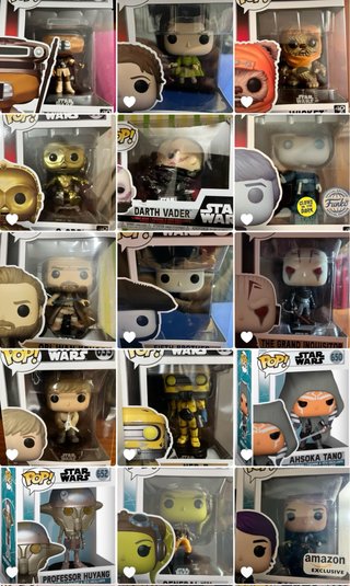 Lote 1 Funko Pop Star Wars 307 y 5 Especiales